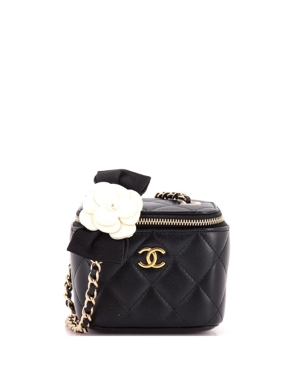 Chanel Camellia Bow Vanity Case With #239923C30B